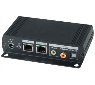 VGA & Stereo / Digital Audio CAT5 Receiver - Built in Skew Corrector