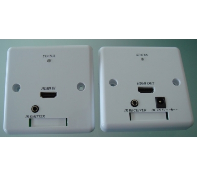 Wall Plate HDMI & IR Repeater CAT5 Extender