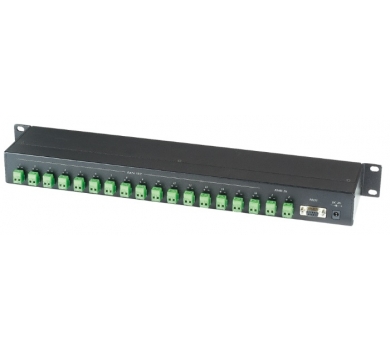 RS485 Distributor 1 Input 16 Output In 1U Rack Mounting Panel