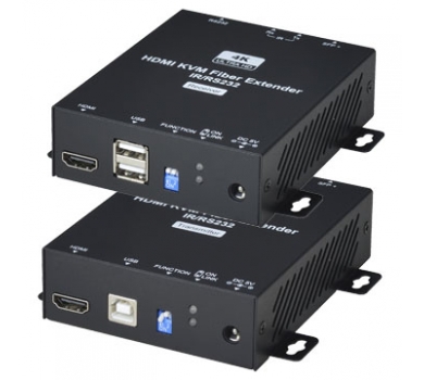 4K HDMI & USB / IR / US232 Fiber Extender