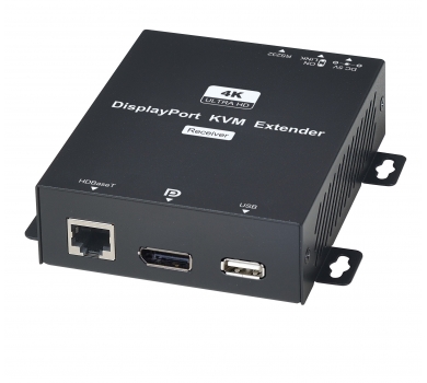 DisplayPort KVM with USB / RS232 CAT5e Extender